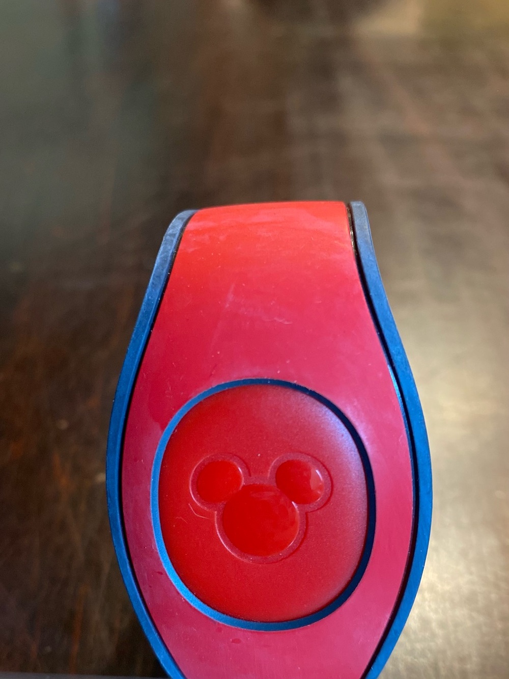 Disney World Parks MagicBand Red Gray Mickey Mouse Memorabilia Only